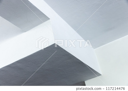 Abstract white minimal architecture background, interior fragment Abstract white minimal architecture background, interior fragment 117214476