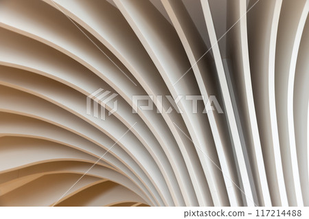 Abstract geometric architecture background photo 117214488