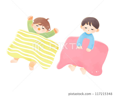 孩子在午睡時睡覺 117215348