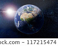 image of the earth seen from space. 3d render. 117215474
