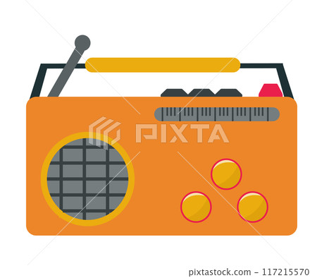 Radio. Vector illustration 117215570