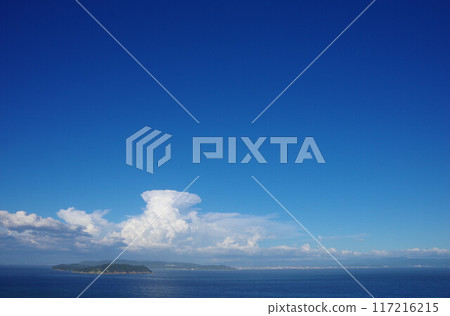 從兵庫縣洲本市大石公園眺望友島、加田、和歌山市 117216215