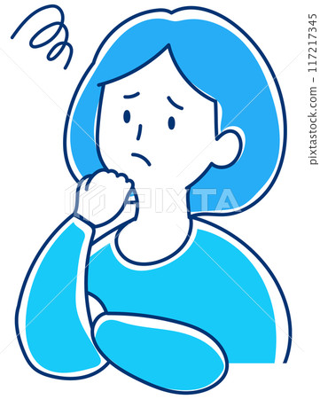 一個陷入困境的女人的插圖 117217345