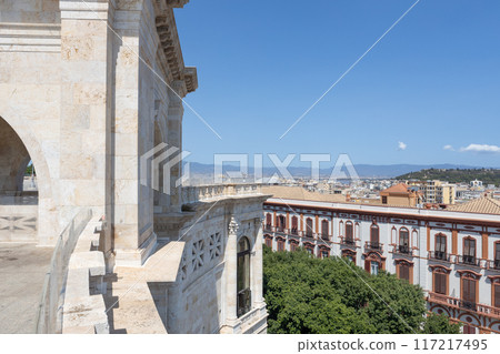 Scenic View from Bastione Saint Remy in Cagliari Scenic View from Bastione Saint Remy in Cagliari 117217495