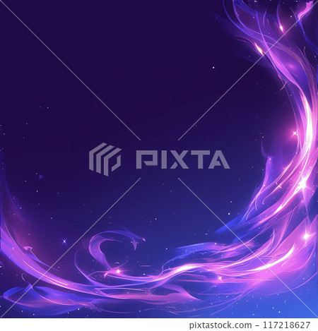 Purple light and flame vortex AI image 117218627