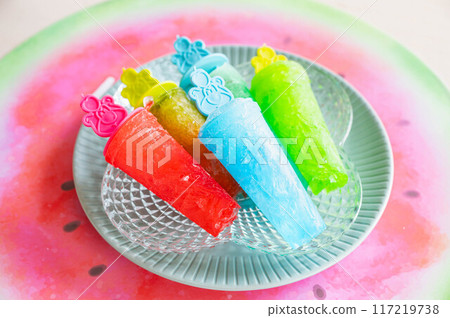 Handmade popsicles Handmade popsicles 117219738