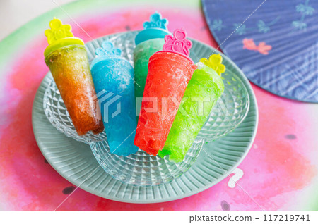 Handmade popsicles 117219741