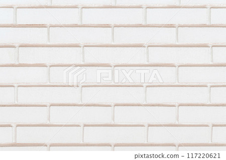 Background image of a white brick wall 117220621