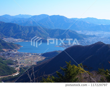 從禦坂/雪嶽看冬天的河口湖 117220797