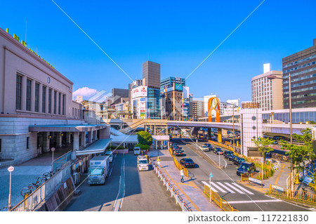 Tokyo cityscape in Japan, overlooking Ueno Station, etc. = 5th Tokyo cityscape in Japan, overlooking Ueno Station, etc. = 5th 117221830