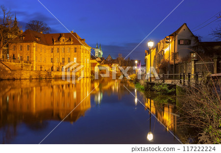 Night View of St Michaels Monastery Bamberg Germany 117222224