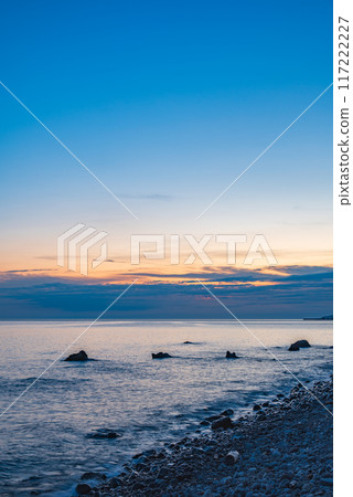 The Sea of Japan at dawn [Itoigawa City] 117222227