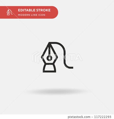Curvature Simple vector icon. Illustration symbol design template for web mobile UI element. Perfect color modern pictogram on editable stroke. Curvature icons for your business project 117222293