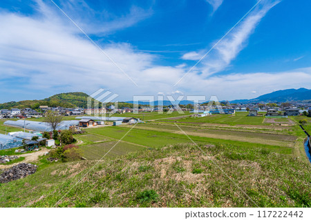 Kashihara City, Nara Prefecture - View of Mount Unebi and Kashihara City from Shinzawa Senzuka Kofun Group Park 117222442
