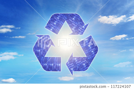 Solar power generation system from solar panels Clean technology for a better future from the point of view of energy recycling 117224107