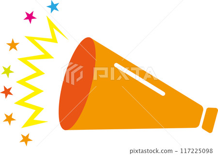 Megaphone cheering sale bargain vector 117225098