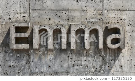 Concrete personalized postcard perfect for decor. 117225150