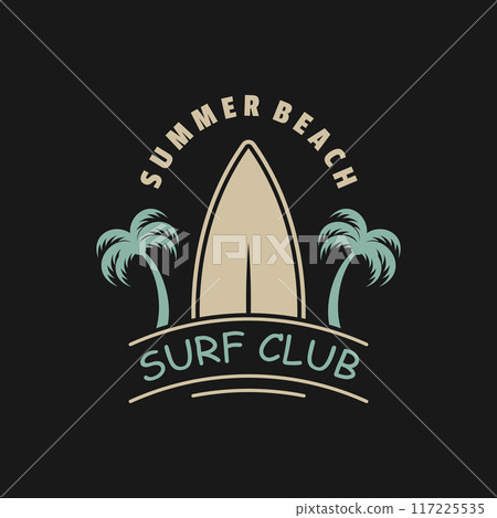 Surfboard Vintage Logo Template. Surfboard Vintage Logo Template. 117225535