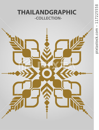 Vector element ethnic decorative ornament ethnic thai illustration Vector element ethnic decorative ornament ethnic thai illustration 117225558