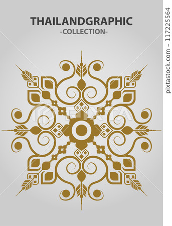 Vector element ethnic decorative ornament ethnic thai illustration Vector element ethnic decorative ornament ethnic thai illustration 117225564