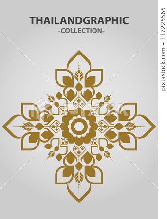 Vector element ethnic decorative ornament ethnic thai illustration Vector element ethnic decorative ornament ethnic thai illustration 117225565