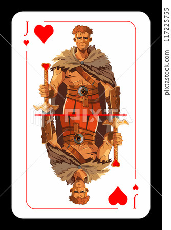 Jack of hearts original playing card design Jack of hearts original playing card design 117225755