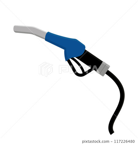 Creative vector illustration of a filling nozzle for gasoline, diesel fuel, gas, isolated on a white background. Creative vector illustration of a filling nozzle for gasoline, diesel fuel, gas, isolated on a white background. 117226480