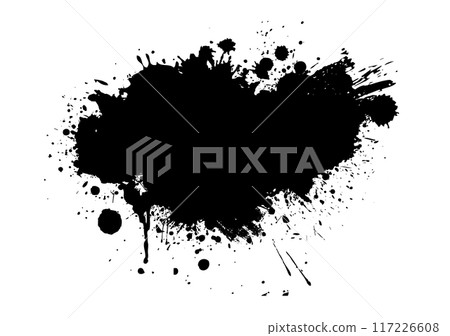 Splatter Paint Texture . Black Spray Blot of Ink. Place illustration Over any Object to Create Grungy Effect . hand drawn. Not AI, Vector Splatter Paint Texture . Black Spray Blot of Ink. Place illustration Over any Object to Create Grungy Effect . hand drawn. Not AI, Vector 117226608