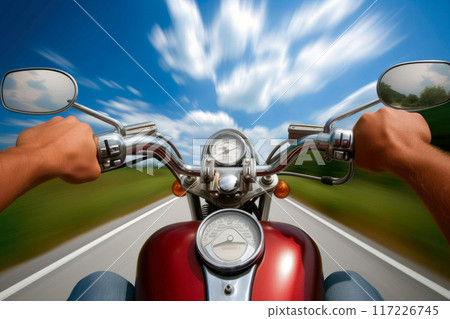 Unity in Motion: Bikers Conquering the Road 117226745