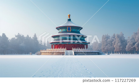 Snowy Splendor: Beijing's Temple of Heaven Snowy Splendor: Beijing's Temple of Heaven 117227269