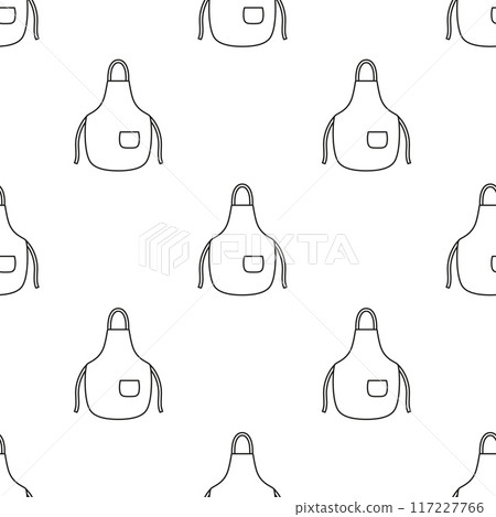 outline kitchen apron seamless pattern outline kitchen apron seamless pattern 117227766