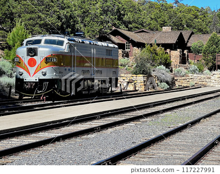 Grand Canyon Railroad Diesel Locomotive 6776 Photographed at Grand Canyon Station 117227991