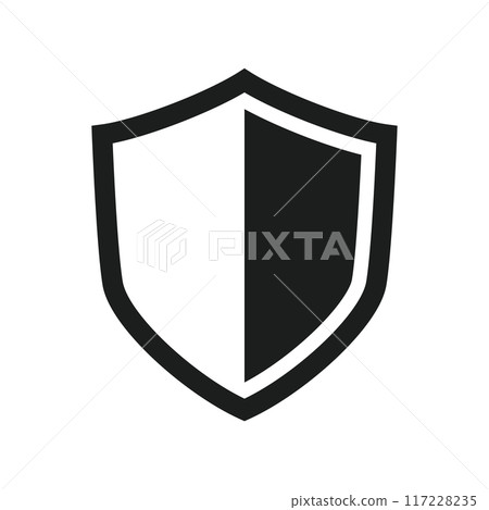 Security shield icon, privacy protection related icon 117228235