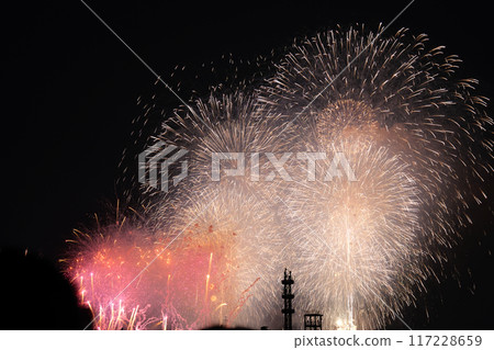 Fireworks at Minato Mirai Smart Festival Fireworks at Minato Mirai Smart Festival 117228659