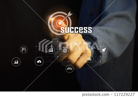 business, success, leadership, success and people concept business, success, leadership, success and people concept 117229227