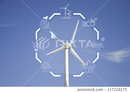 Concept of clean energy with great demand, green world, green industry 117229275