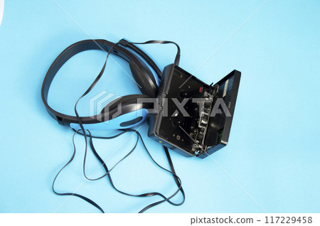 Portable cassette players became popular all over the world in the 90s. 117229458