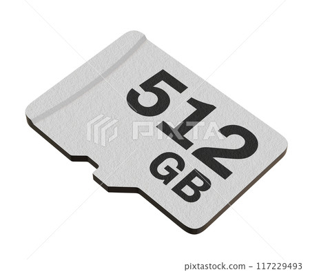 Memory card with 512 GB capacity, MicroSD flash storage disc 117229493