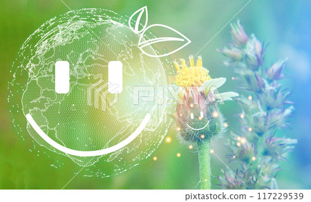 concept of green world without pollution 117229539