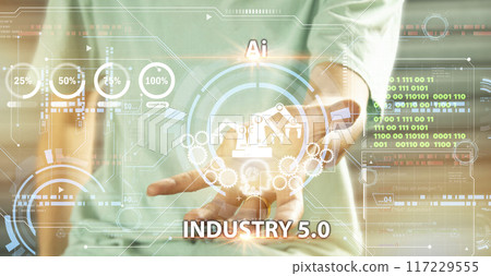 The concept of Industrial Revolution No. 5 is to improve the production process to be more efficient. By working together between humans, intelligent systems and robots 117229555