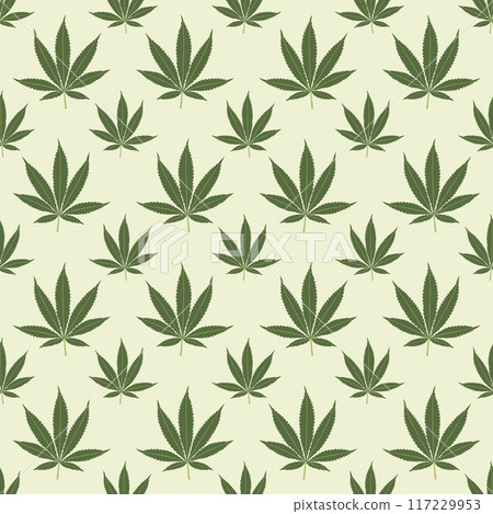 Seamless marijuana background with geometric leaves pattern Seamless marijuana background with geometric leaves pattern 117229953