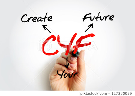 CYF - Create Your Future acronym, business concept background 117230059