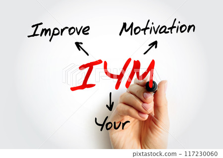 IYM - Improve Your Motivation acronym, concept background IYM - Improve Your Motivation acronym, concept background 117230060