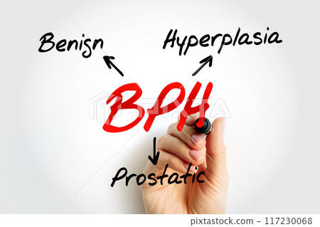 BPH - Benign Prostatic Hyperplasia acronym, medical concept background BPH - Benign Prostatic Hyperplasia acronym, medical concept background 117230068