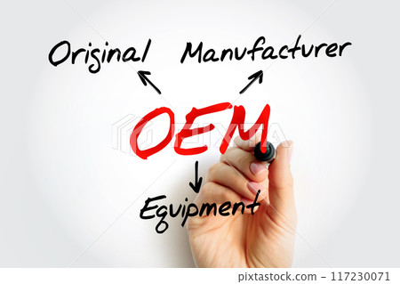 OEM - Original Equipment Manufacturer acronym, business concept background 117230071