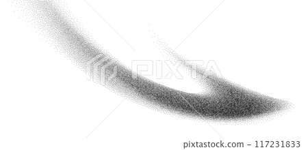 Dotwork abstract background, black grain texture, Abstract stipple sand effect, gradient backdrop from dots. 117231833