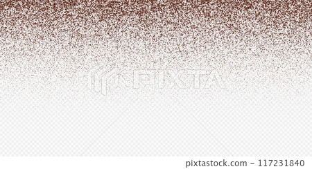 Flying coffee or chocolate powder, dust particles in motion 117231840