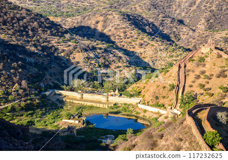 View from Jaigarh Fort in Rajasthan, India View from Jaigarh Fort in Rajasthan, India 117232625