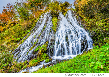北海道阿新古心瀑布 秋天 北海道阿新古心瀑布 秋天 117232749