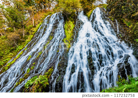 北海道阿新古心瀑布 秋天 北海道阿新古心瀑布 秋天 117232758